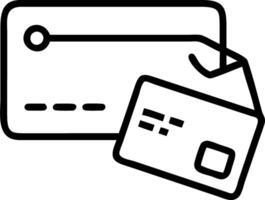 Credit card on white background with holographic shopping cart and sale tag icons vector