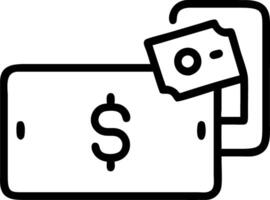 Digital wallet with floating currency and consumer symbols vector