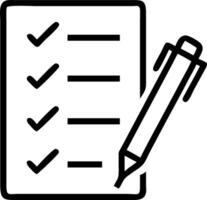 Floating checklist and pen representing compliance auditing vector