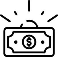 Floating glowing holographic wallet and dollar bills with ample copy space below symbolizing financial transactions and savings isolated on white vector