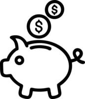 Floating piggy bank and gold coins in mid air captured with a soft zoom and isolated on a white background symbolizing financial growth and savings vector