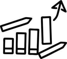 Floating stack of books turning into a bar chart isolated on white background vector