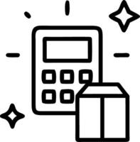 Holographic calculator projecting glowing numbers with copy space vector