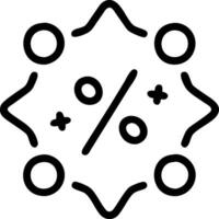 Holographic calculator with currency symbols and discount icons vector