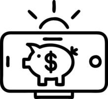 Holographic savings goals app interface vector