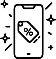Holographic smartphone displaying a glowing credit card with copy space vector