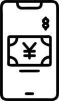 Holographic smartphone displaying a glowing credit card with copy space vector