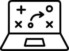 Laptop on white background showing holographic financial planning and compliance icons vector