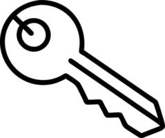 Key and lock icons symbolizing secure decision making vector