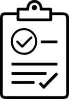 Levitating clipboard and checkmark representing task completion vector