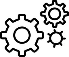 Levitating golden gears symbolizing efficient business processes vector