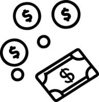 Image of floating golden coins and bills symbolizing wealth isolated on white background vector