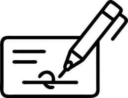 Macro shot of a futuristic smart pen signing a digital document vector