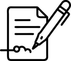 Macro shot of a glowing digital contract being signed by an AI driven pen vector