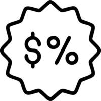 Macro shot of a glowing discount sign with currency symbols and copy space vector