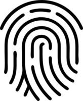 Macro shot of a futuristic fingerprint scanner representing security and responsibility in business leadership vector