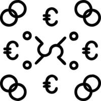 Minimalist seamless tiles with intertwined currency and discount icons vector