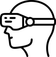 Neuro linked trading headset vector
