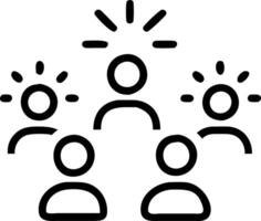 Plain white background with glowing leadership icons and copy space for financial ads vector