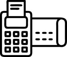 Repeating icons of a calculator a cash register and a credit card terminal in a seamless tile with a minimalist white background representing financial transactions vector
