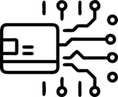 Soft abstract of a credit card dissolving into binary code with bokeh lights vector