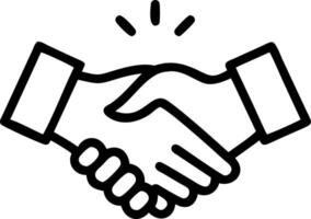 Soft focus handshake between business leaders with abstract bokeh background vector