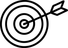Target and arrow icons symbolizing strategic goals vector