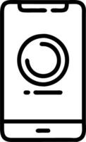 icon of a smartphone with a coin representing mobile payments vector