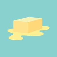 Melting butter illustration hand drawn isolated vector