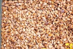 Close-Up View of Roasted Sesame Seeds in a High Resolution Presentation photo