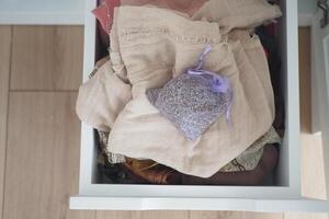 Using a Lavender Sachet in a Clothing Drawer is an excellent way to ensure Freshness photo