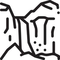 A black and white drawing of a mountain vector