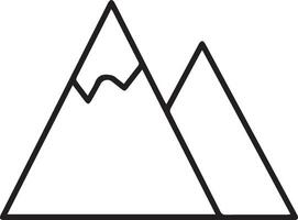 Mountain icon illustration outline image vector