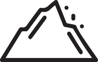 Mountain icon illustration vector