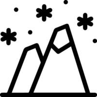 Mountain icon clipart black and white outline image illustration vector