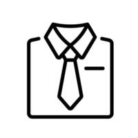 uniform Line Icon White Background vector