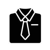 uniform Glyph Icon White Background vector