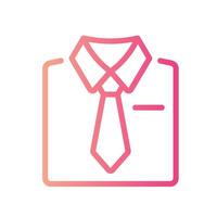 uniform Line Gradient Icon White Background vector