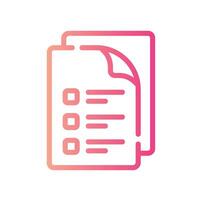 test Glyph Icon White Background vector