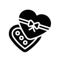 chocolate Glyph Icon White Background vector
