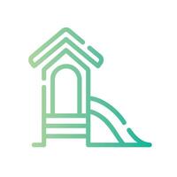 slide Line Gradient Icon White Background vector