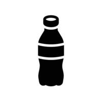 bottle Glyph Icon White Background vector