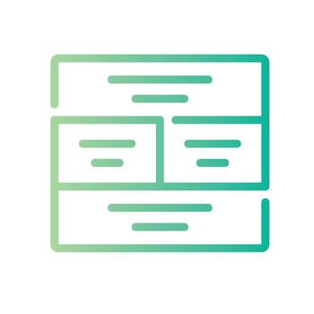 label Line Gradient Icon White Background vector