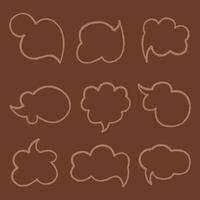 Cloud frames color vector
