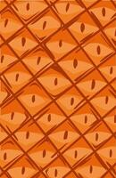 Orange background with red line and dots pineaple Rectangle vector
