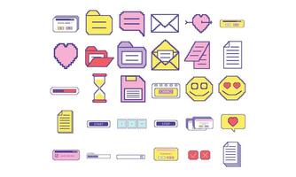 pixel interface collection vector