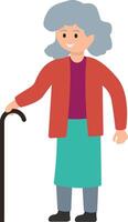Senior Female Character vector