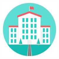 University and building icon concept vector