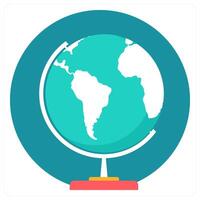 Globe and earth icon concept vector