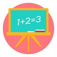 Mathematics and study icon concept vector